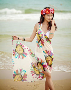 2014 Fashion cover up beach wrap multi wrap dress