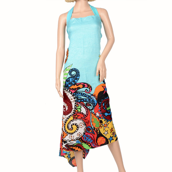 2017 fashion women beach sarong pareo beach dress with strap