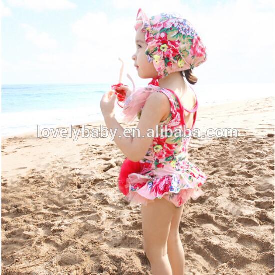 Floral Polka Dot Ruffle Bikini swimwear