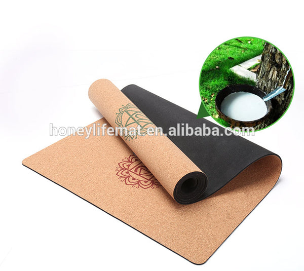 Hot Sale 5mm Organic Natural Eco Friendly REACH Certificate Kurk Anti-tear Cork Yoga Mat