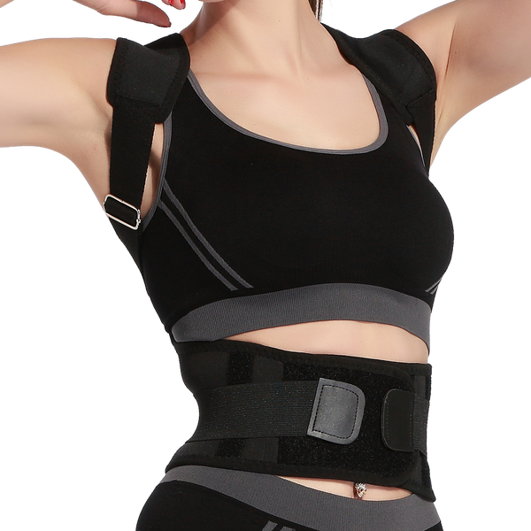 Neoprene elastic posture corrector back support belt