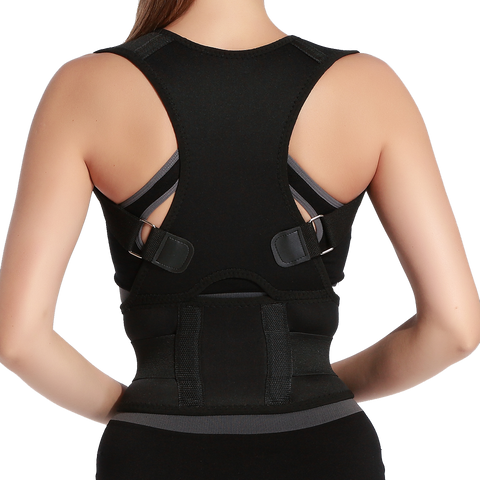 Neoprene elastic posture corrector back support belt