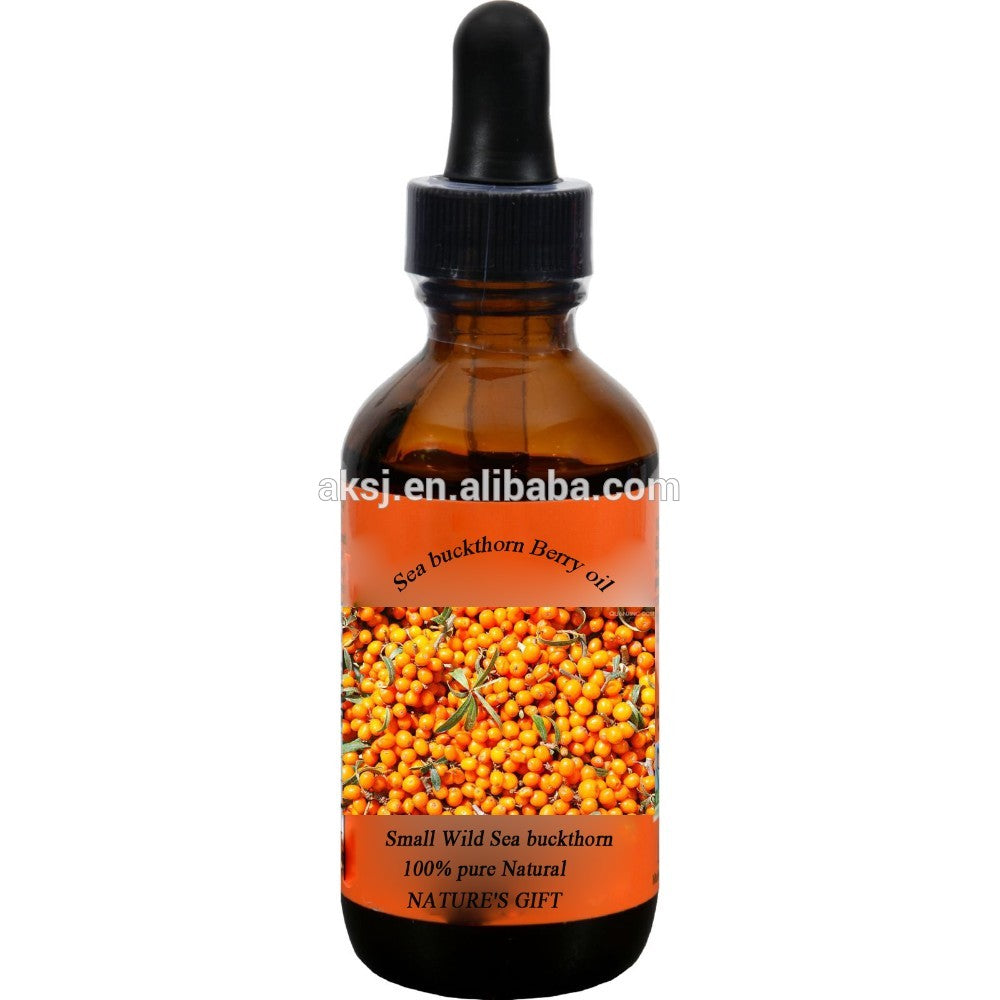 Organic anti aging oil for face care sea buckthorn essential oil